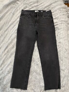 Kensie Black Straight-Leg High-Rise Jeans